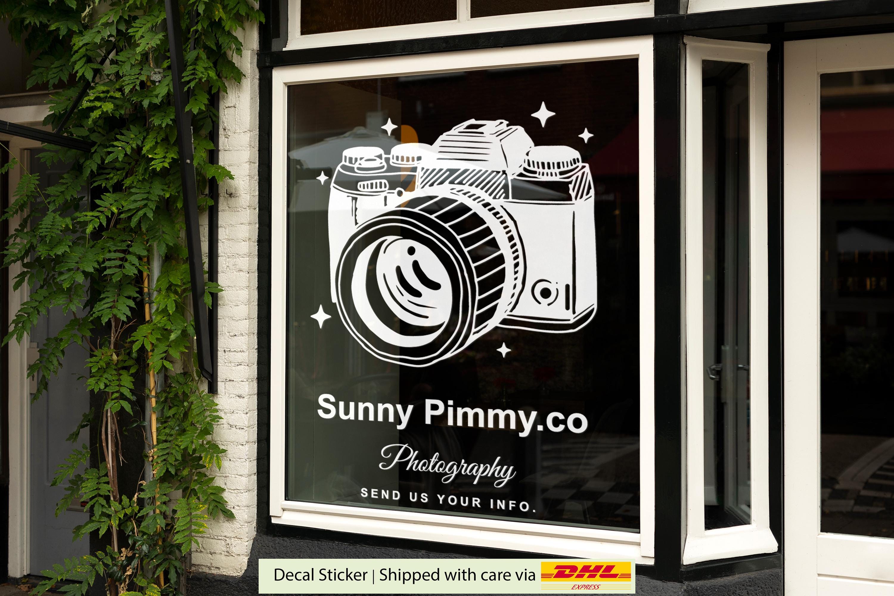 Camera Photography Studio Shop Logo Decal for Store Windows & Walls ...