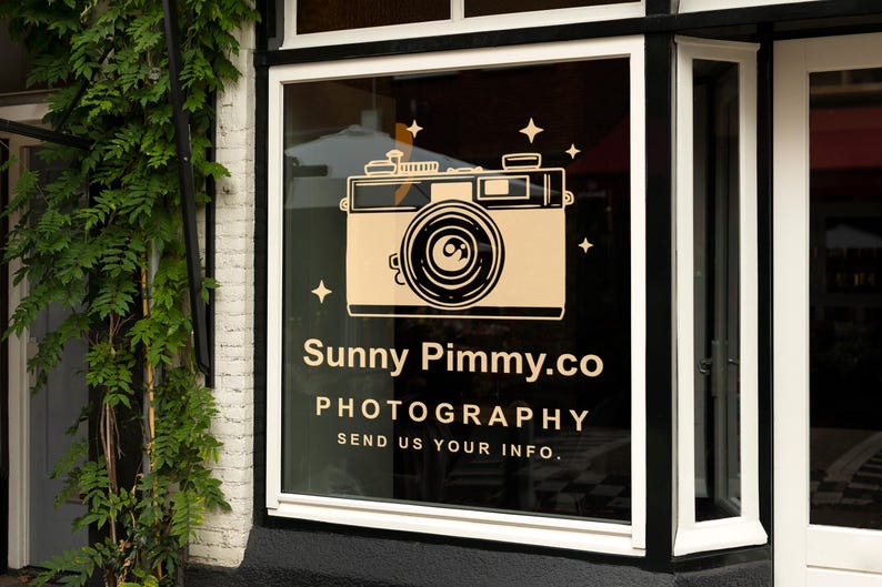 Camera Photography Studio Shop Logo Decal for Store Windows & Walls ...