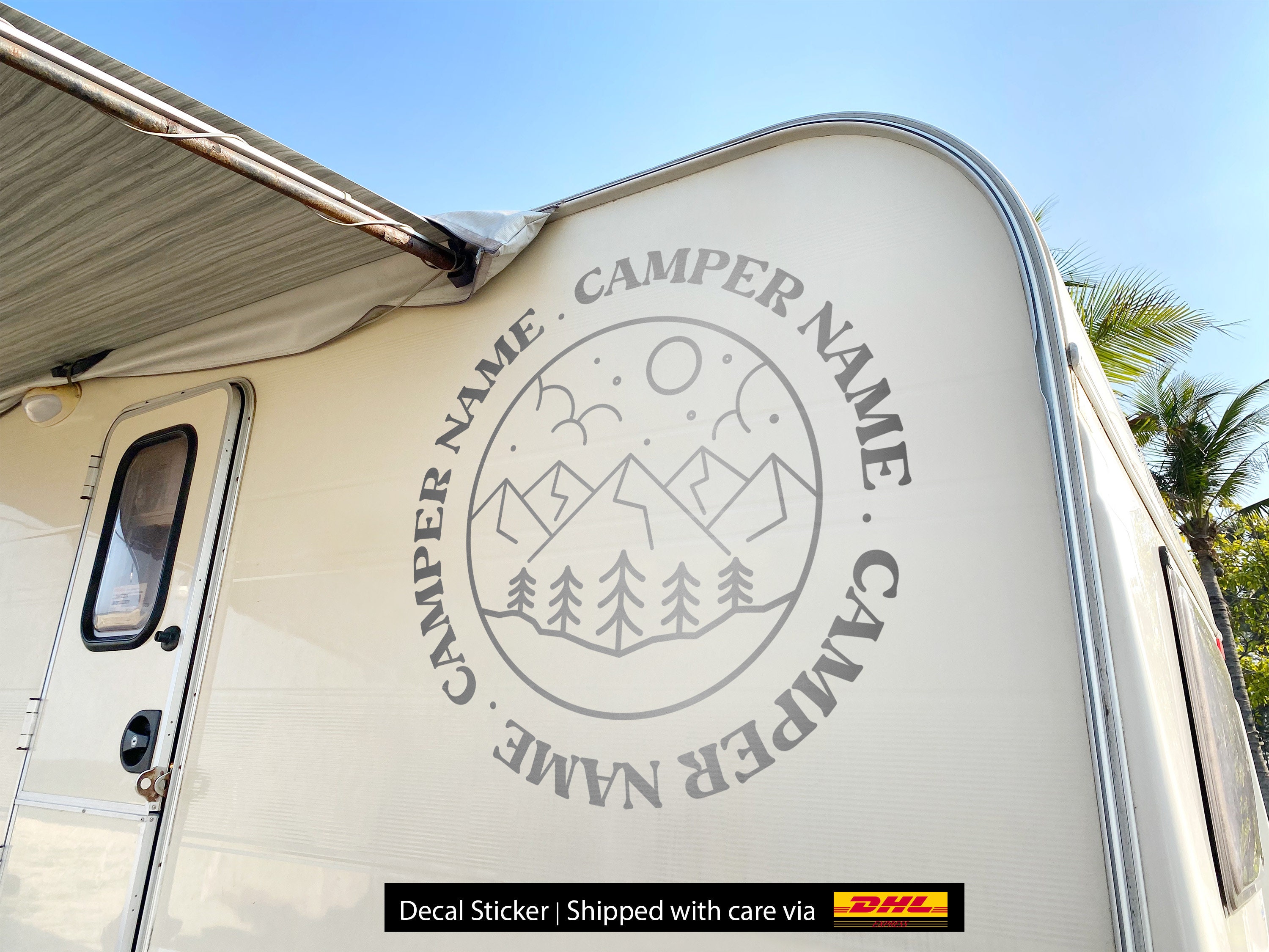 Adesivo Per Camper, Roulotte In Vinile Mod Finalmente A Casa -1 Adesivo - Foto 2