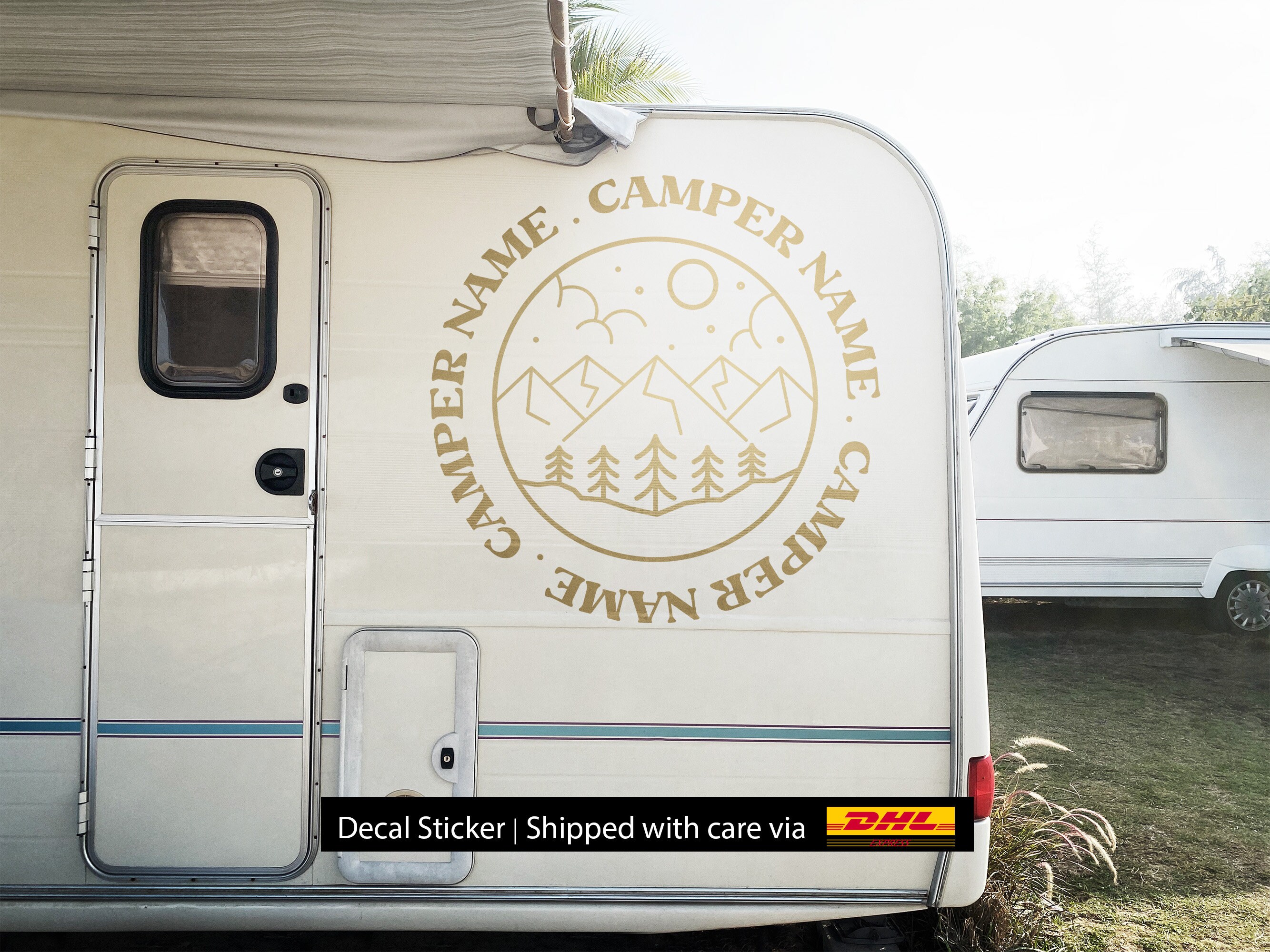 Personalized Rv Tags Custom Camper Name Decal Sticker – Personalized RV Vinyl Graphic ...
