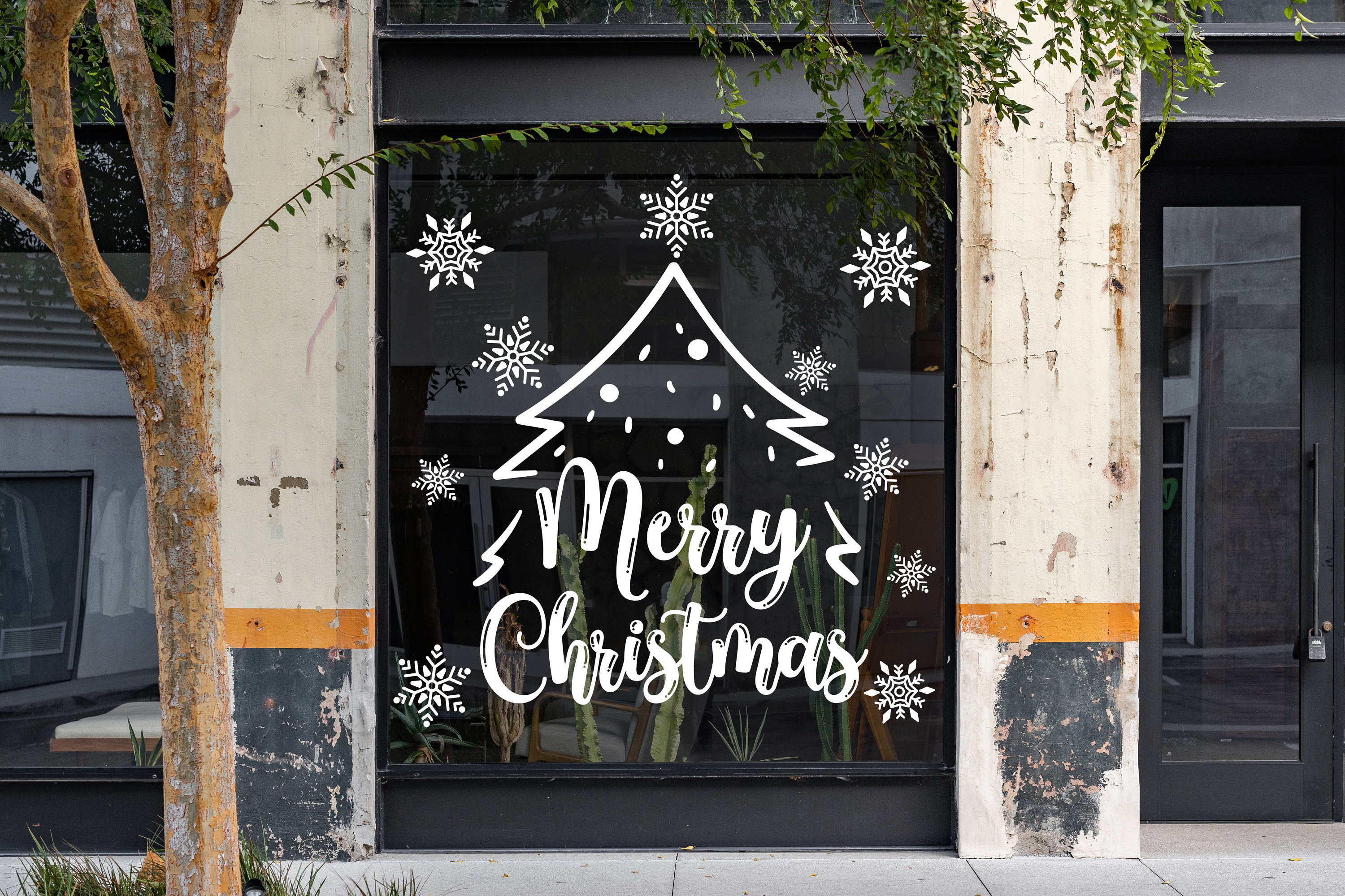 Winterization Window Sign Merry Christmas Window Sign