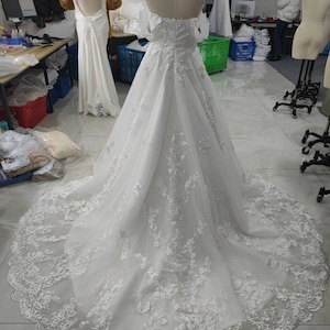 Boho Wedding Dress, off the Shoulder Wedding Dress, A-line Wedding ...