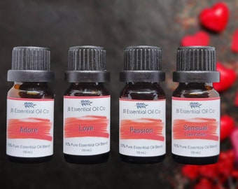 Valentine Essential Oils Set | 100% Pure Essential Oils Blends |Love Oils | Aphrodisiacs Massage Oil| Valentine Gifts for Her | Couples Gift