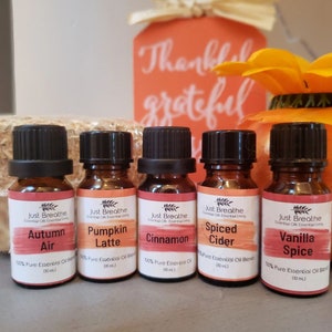 Conjunto de aceites esenciales de otoño / Mezclas de aceites esenciales 100% puros - Fall Collection / Pure Essential Oils / / Essential Oils Gift Set / Premium Grade
