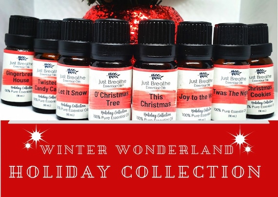 Christmas Essential Oils Set | 100% Pure Essential Oils Blends - Holiday Collection | Christmas Scents | Therapeutic Oils |  10mL
