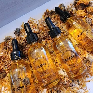 Body Oil| Calendula Infused Oil | Face Serum | Beard Oil | Lymphatic Massage Oil | Bath Oils| Glow Body Oil