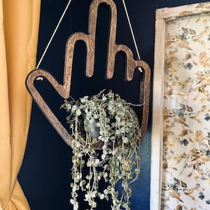 Mittelfinger, Mittelfinger, Mitbringsel, Blumenampel, Blumenampel, Blumenampel, Weihnachtsgeschenk für Mama, Geschenk für Pflanzenliebhaber, Gartendeko