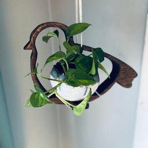 Vogel, Pflanzenhänger, Zimmerpflanzer, Holz Pflanzenhänger, niedlicher Wohndekor, Blumenständer, Pflanzgefäß, Pflanzenregal, Geschenk für Pflanzenliebhaber, Blumentopf
