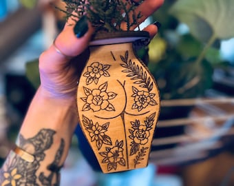 Booty, air plant hanger, small hanger, car decor, review mirror accessories.