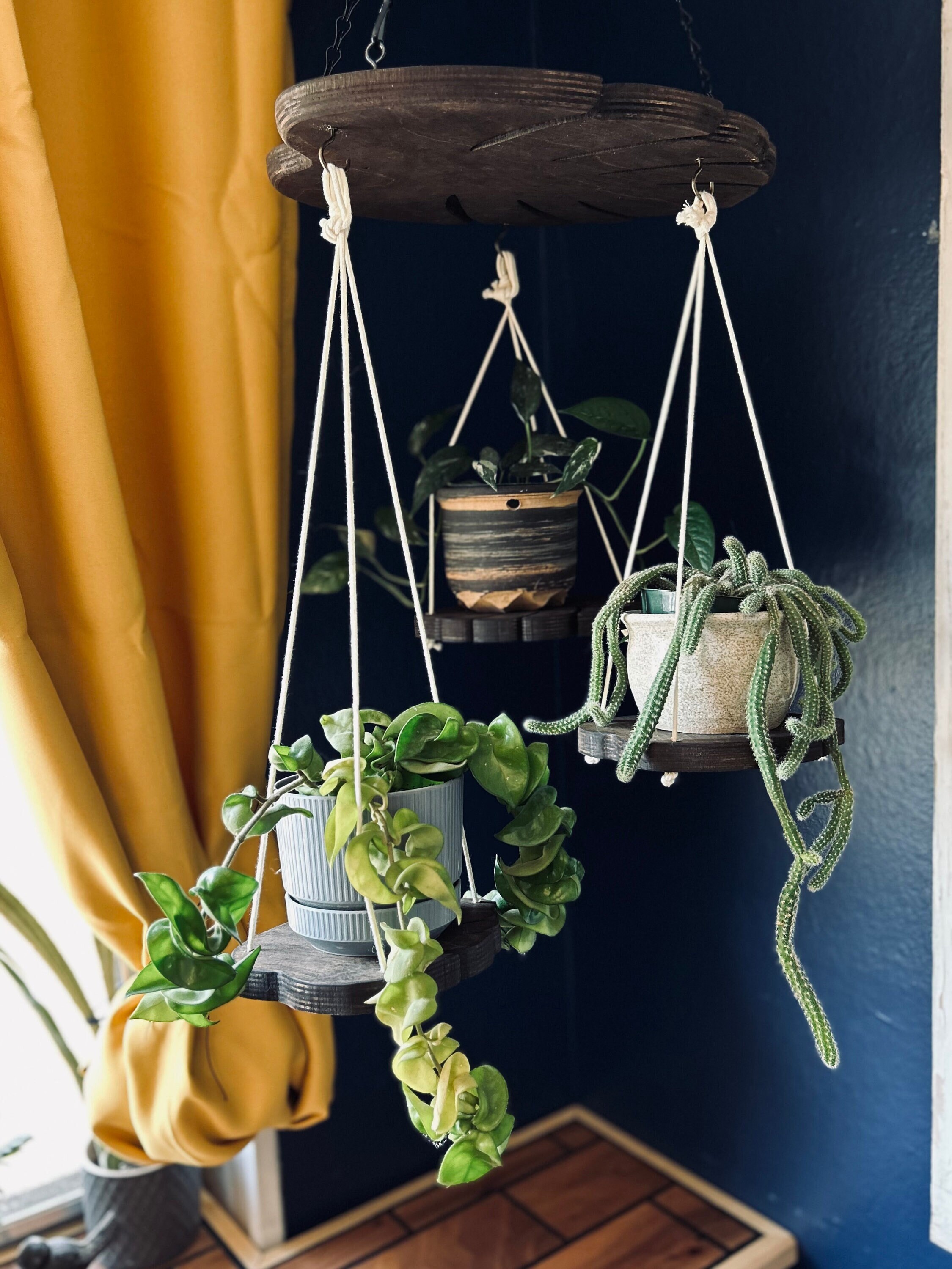 Monstera multi hanger, plant hanger, plant stand, plant decor, plant shelf, wood hanger, monstera hanger, planter, gift for mom, garden