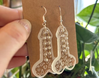 Morningwood earrings, fun earrings, acrylic