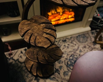 Monstera multi tiered stand, plant stand, multi shelf, corner shelf, side table, plant shelf, plant holder, wood stand, indoor planter, gift