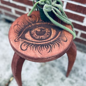 Oog, plantenstandaard, plantenkruk, bijzettafel, bohodecor, tuindecor, cadeau voor plantenliefhebber, verjaardagscadeau voor moeder, jubileumcadeau