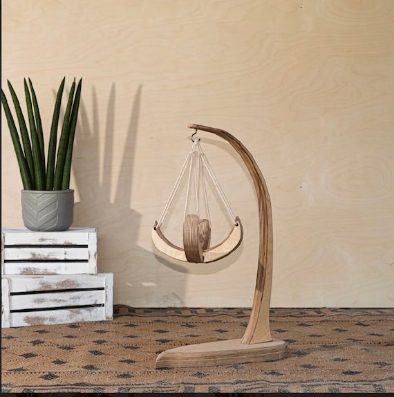 Small Floor Basket, Wood Plant Stand, Hanging Basket, Indoor Plant Hanger,  Boho Decor, Indoor Plant Stand, Wood Plant Stand, Plant Hanger, - Etsy