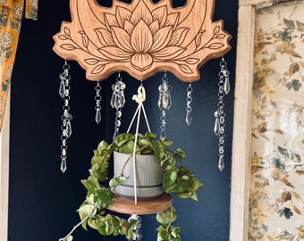Lotus plant hanger, indoor planter, hanging planter, indoor plant hanger, lotus decor, plant stand, Home decor, plant hanger, plants,