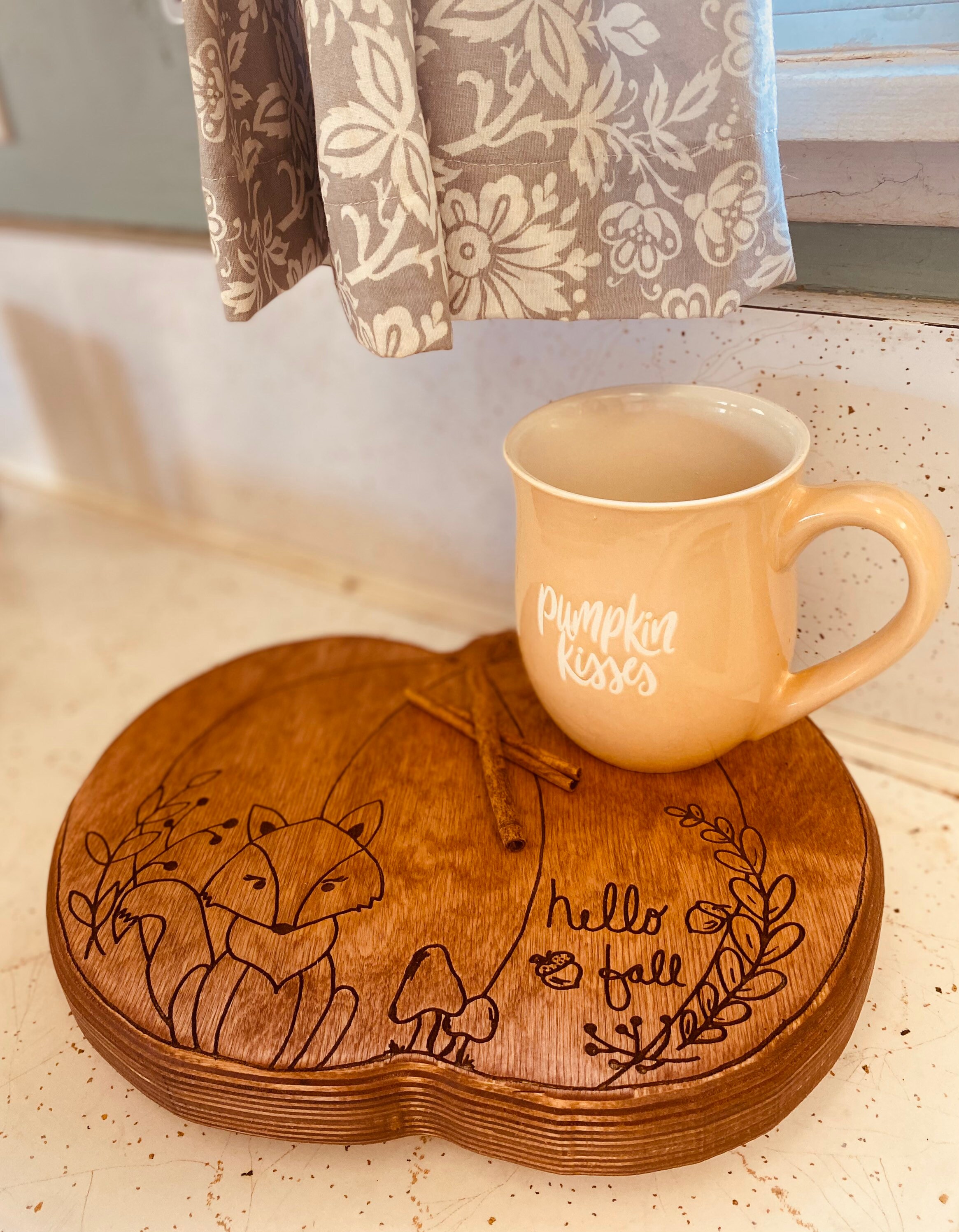 Fall Decor Coffee Table Tray Wood Tray Kitchen Decor Etsy