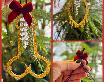 frecher Baumschmuck, Mariengebiss, Mr. Morningwood, Geschenk, witzig, Glitzer, Weihnachten, Adventskalender