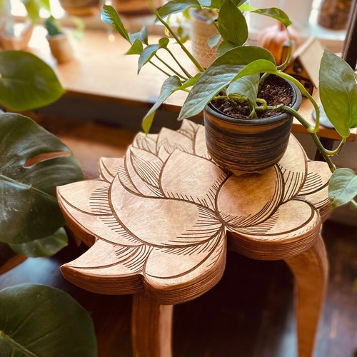 Mandala Plant Stand Side Table Plant Accessories Gift for Etsy