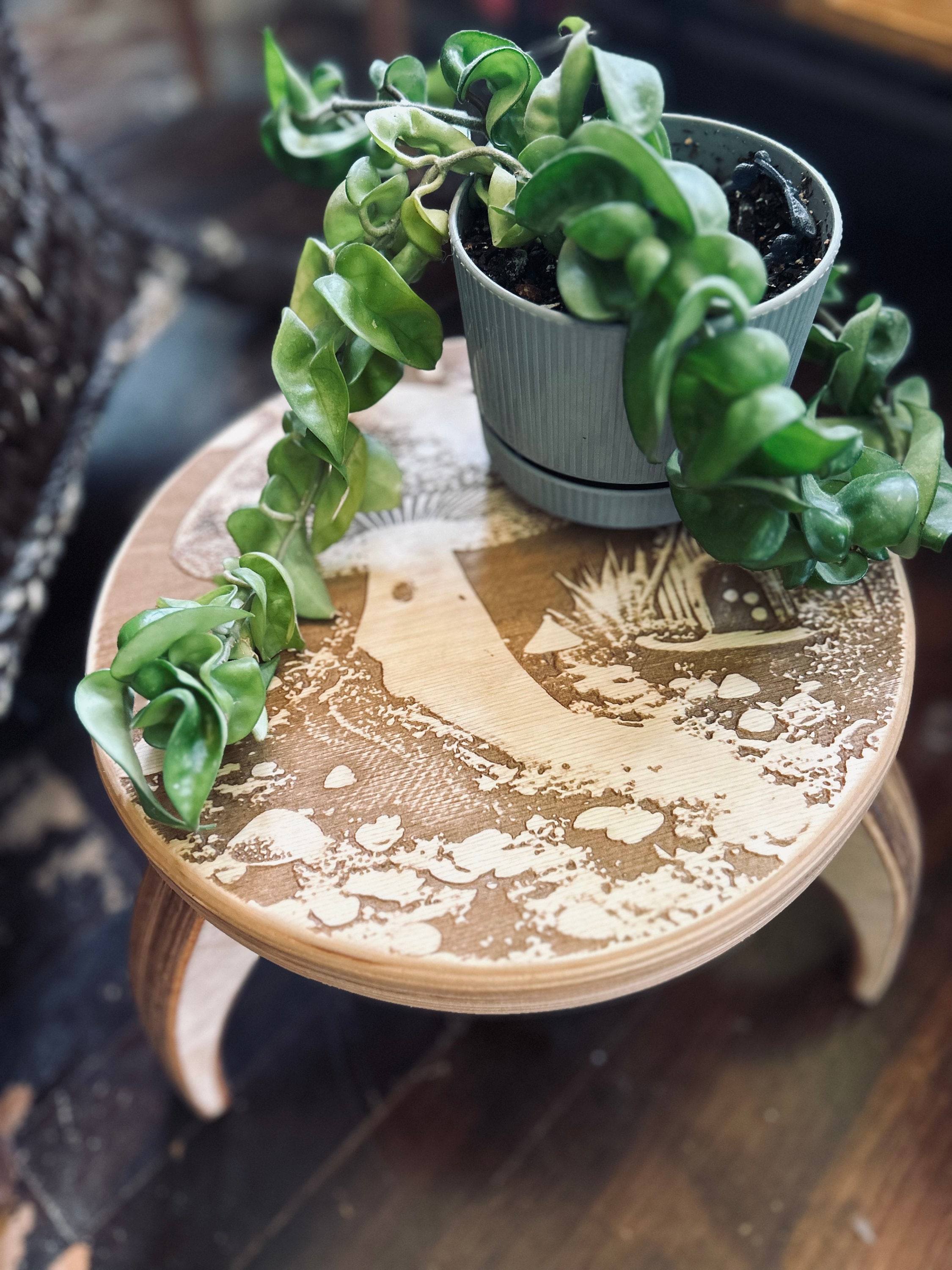 Toad Stool, Plant Stand, Indoor Planter, Plant Stool, Plant Decor