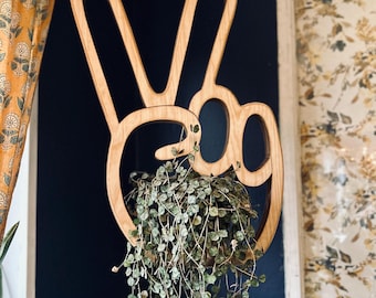 Vredesvinger, vredesteken, plantenhanger, plantenstandaard, hangende plantenbak, kerstcadeau voor moeder, cadeau voor plantenliefhebber, tuindecor