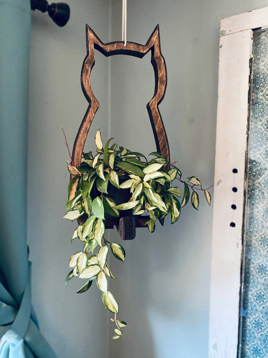 Cat Plant Hanger Plant Hanger Indoor Planter Hanging Etsy