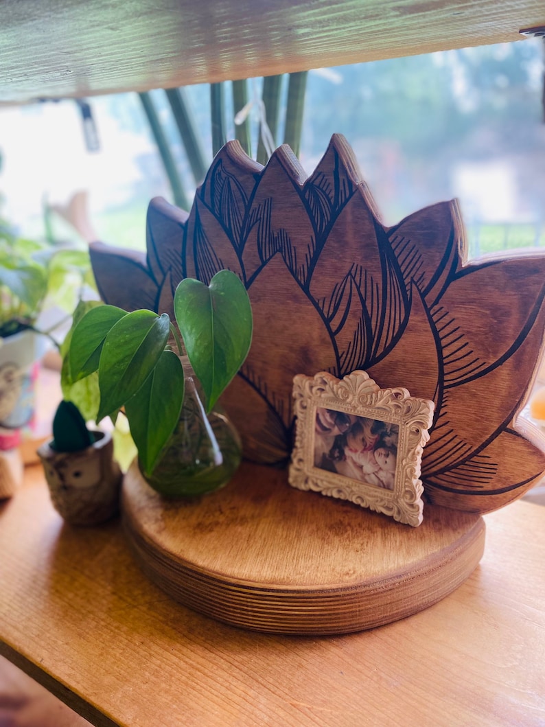 Lotus Flower Wall Mount Wall Shelf Wall Hanger Small Etsy