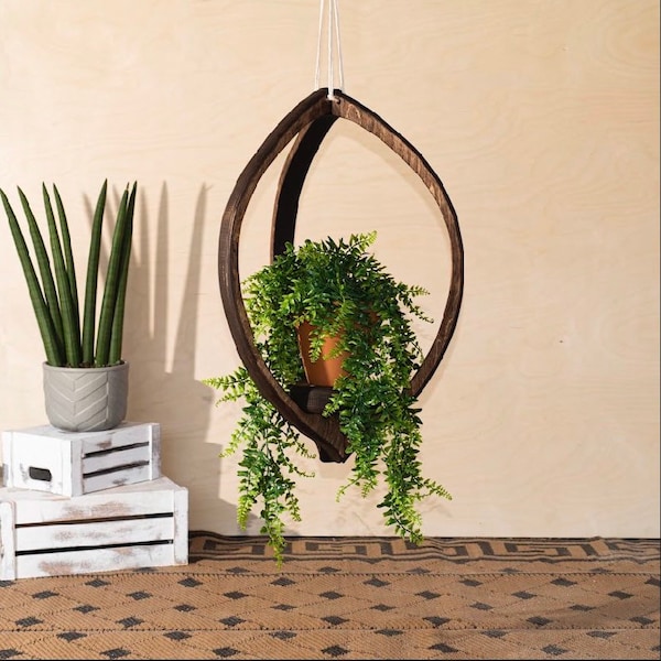 Wood Plant Hanger Etsy