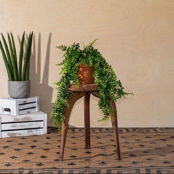 Plant stand small, plant stool, plant shelf, side table, indoor plant stand, indoor plants, plants, plant hanger, wood table, indoor planter