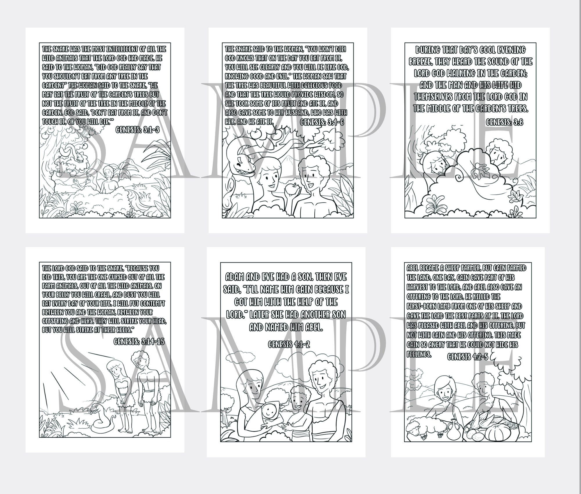 Bible Verse Coloring Pages Scripture Coloring Sheets Instant - Etsy