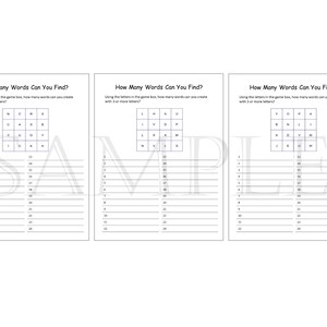 Activity Printables, Puzzles for Adults, Games for Adults, Instant ...