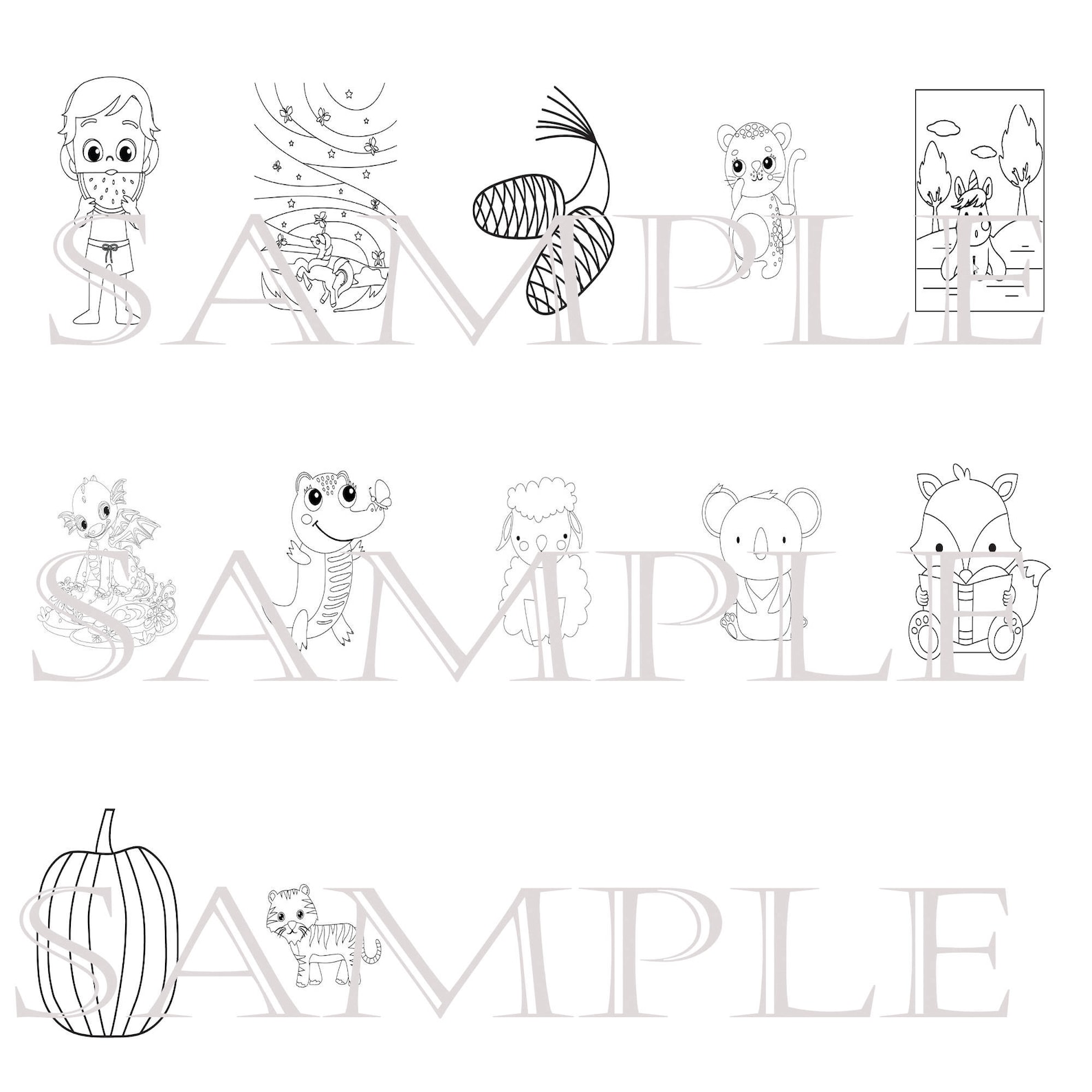 Coloring Pages for Kids Coloring Pages to Color Coloring - Etsy