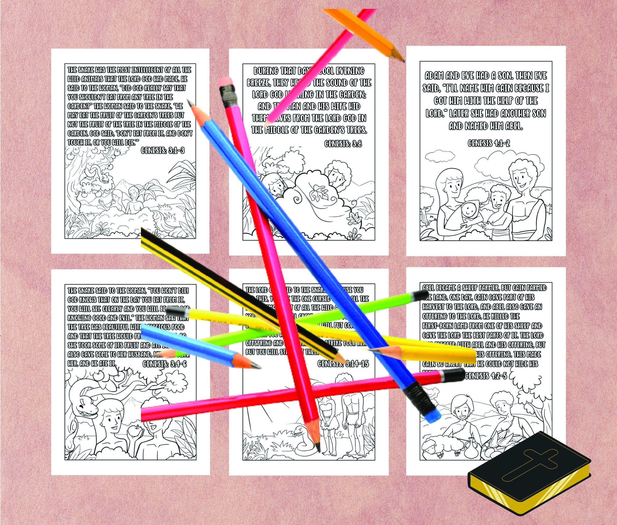 Bible Verse Coloring Pages Scripture Coloring Sheets Instant - Etsy