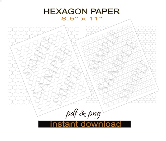 digital hexagon graph paper graph paper hex graph paper etsy australia