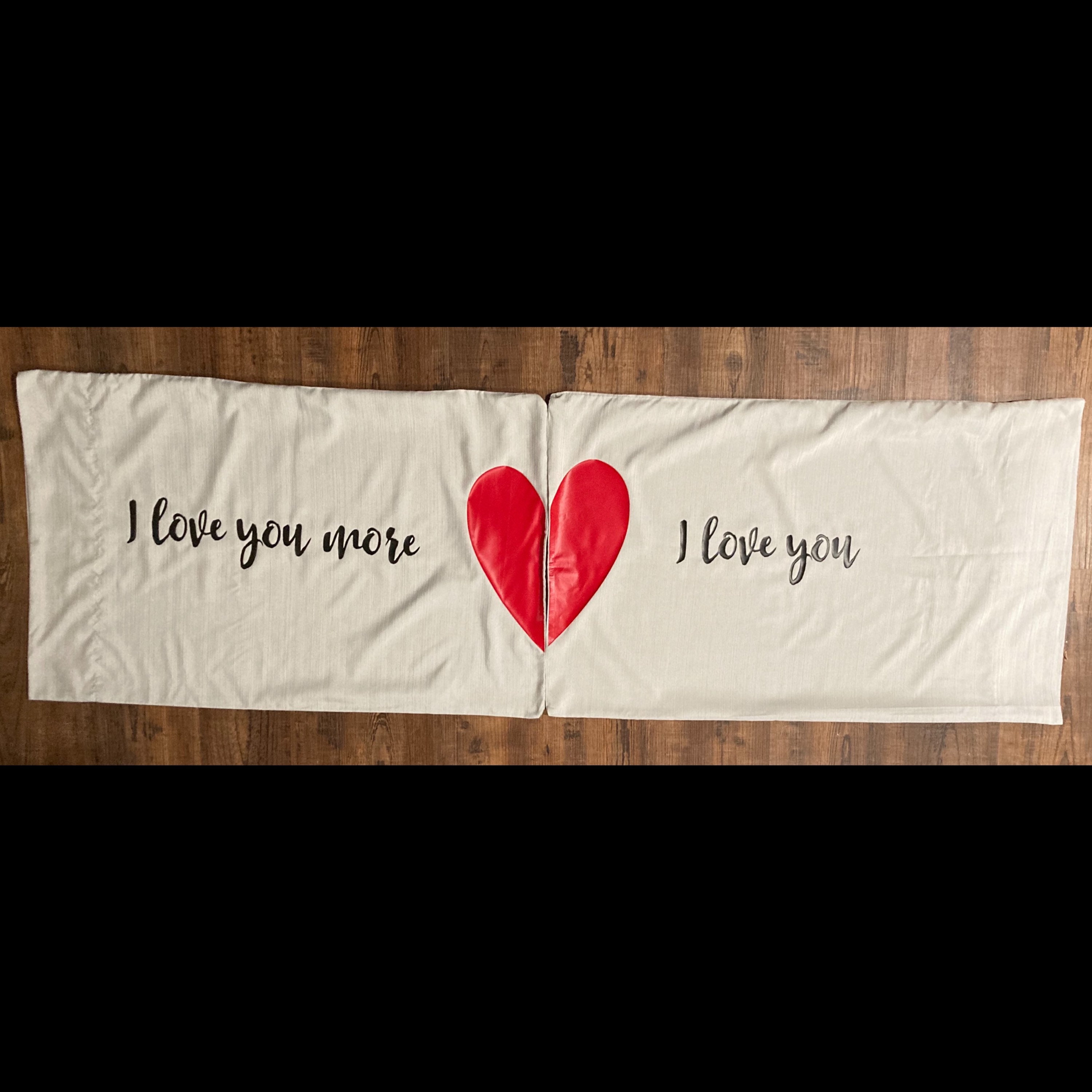 I love you & I love you more pillow cases. Etsy