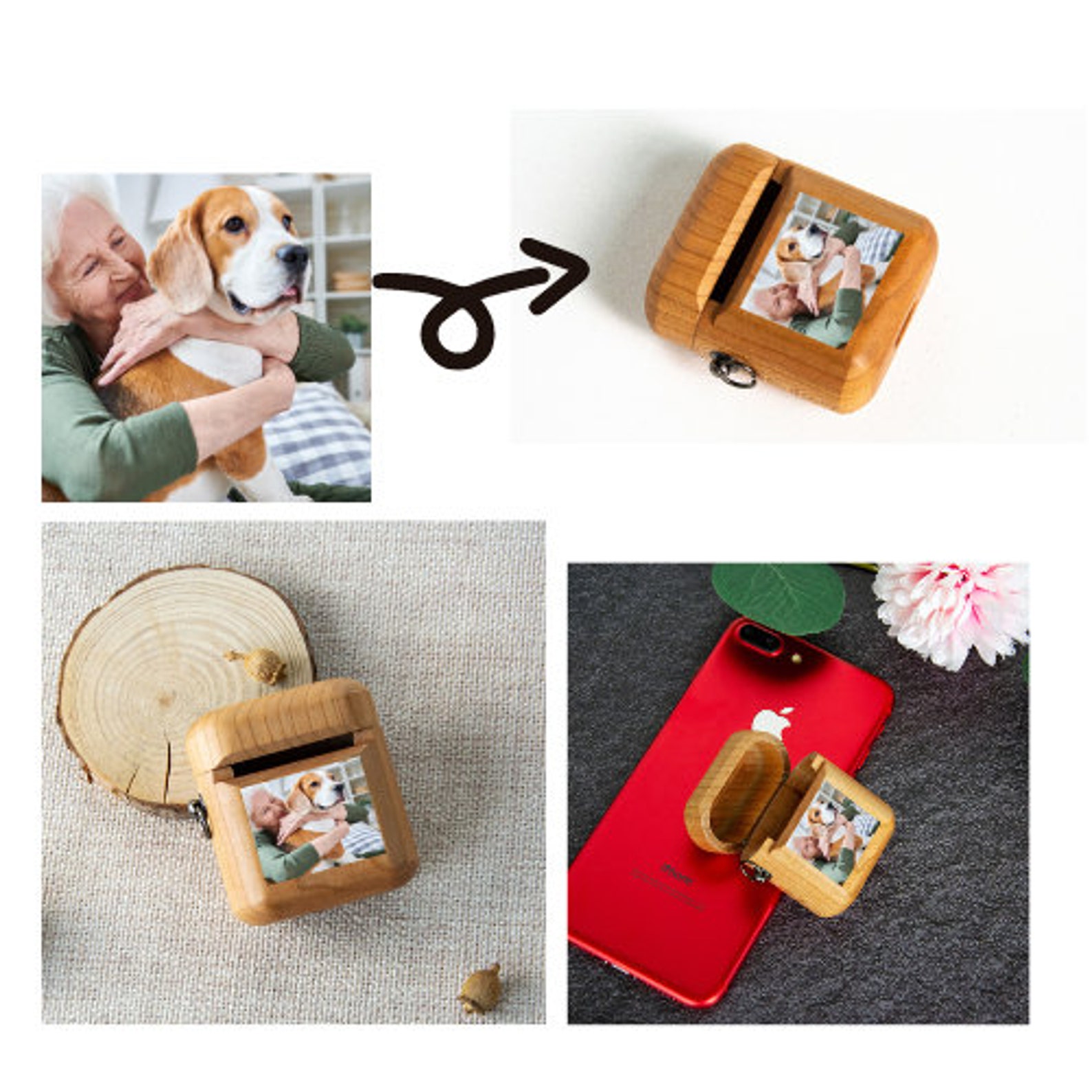 Download Custom Wooden AirPods Case Personalize Airpod Cover Cases | Etsy