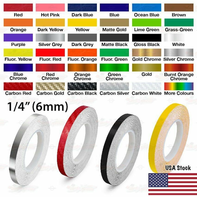 Roll Vinyl Pinstriping Pin Stripe DIY Self Adhesive Line Car Etsy