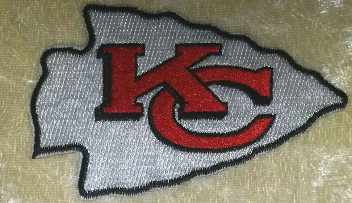 Embroidered Patch Kansas City Chiefs 3.5 or 8 Etsy