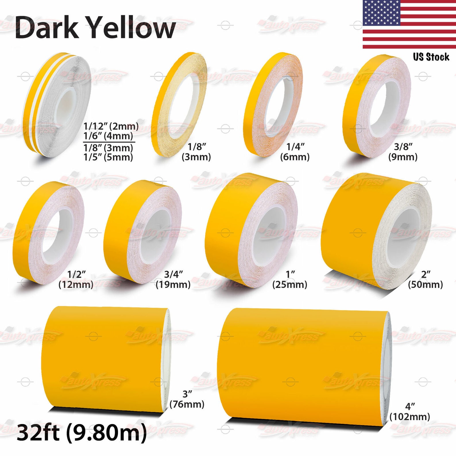 DARK YELLOW Vinyl Pinstriping Pin Stripe Car Motorcycle Line Etsy