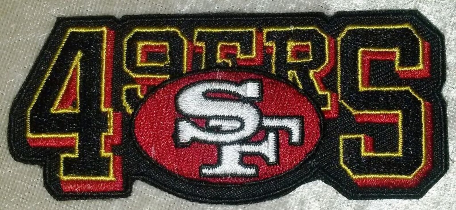Embroidered Patch San Francisco 49ers Name 3.5 Iron On Etsy