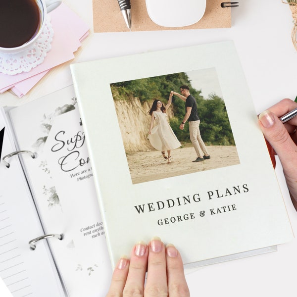 Personalised Photo Upload Wedding Planner | Wedding Diary | Wedding Preparation | Gift for Her | Wedding Organiser | Wedding Book | UK MADE