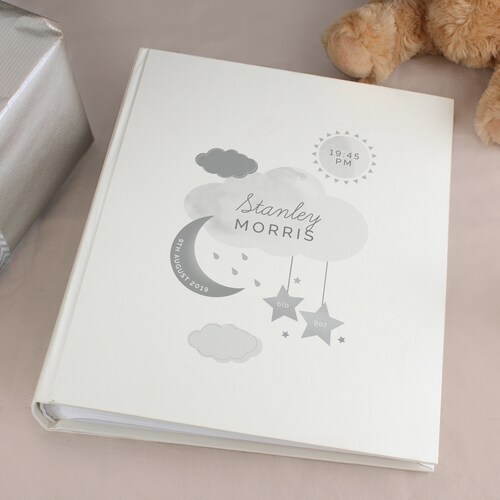 Personalised Baby Photo Album Personalised New Baby Moon & Etsy