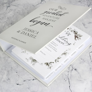 Personalised Our Greatest Adventure Wedding Planner | Wedding Diary | Wedding Preperation | Gift for Her | Wedding Organiser | Wedding Book