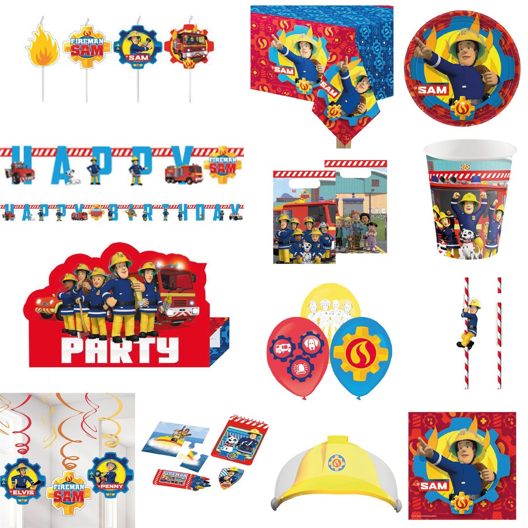 Fireman Sam Party Supplies Birthday Party Supplies Childrens Party