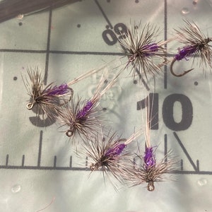 Purple haze, hand tied flies, dry flies, trout flies, fly fishing flies