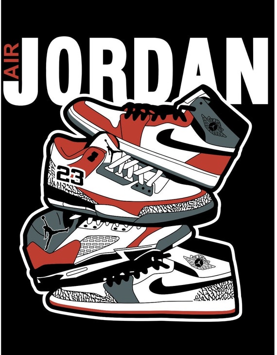 Diseños Jordan Para Dtf Serigrafía Sublimar | Etsy