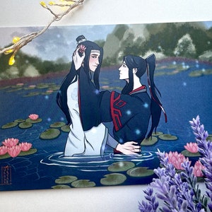 WangXian Lotus Pond  5x7 MDZS Cardstock Print
