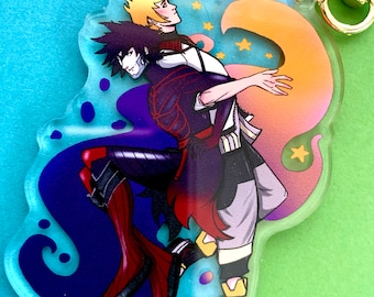 Vanitas Ventus 3 Inch Double Sided Transparent Acrylic Charm