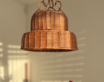 Lighting pendant, Wood pendant light, Pendant lighting, Pendant light, Dining room lighting, Hanging pendant light