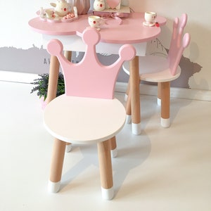 Kids desk chair, wooden chair, animal chair