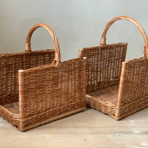 Firewood Basket, Large Wicker Basket, Firewood Basket, Willow Basket